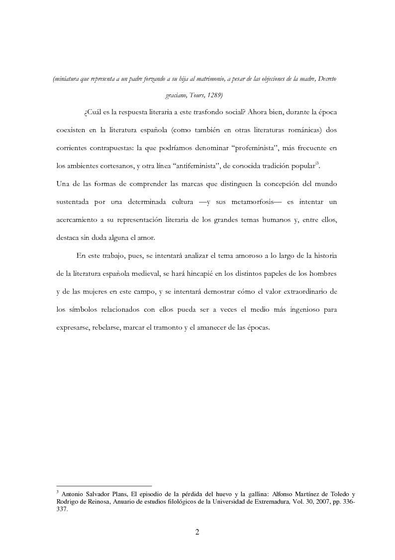 Anteprima della tesi: Símbolos, parodia y sátira de amor: la complejidad de la literatura española medieval, Pagina 3