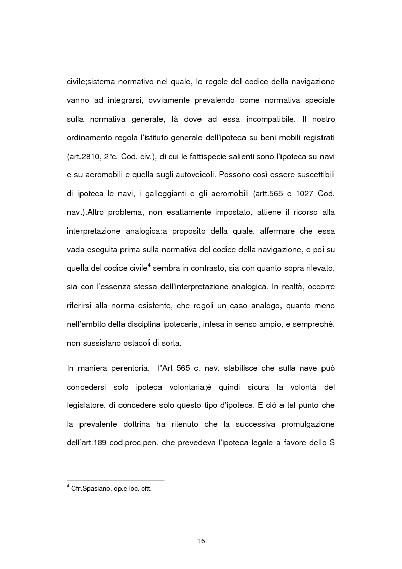 Anteprima della tesi: Diritto della navigazione-L'ipoteca navale, Pagina 9