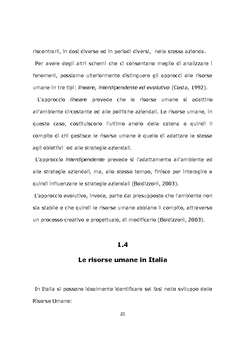 Anteprima della tesi: La Gestione delle Risorse Umane: Il Caso Chicco., Pagina 11