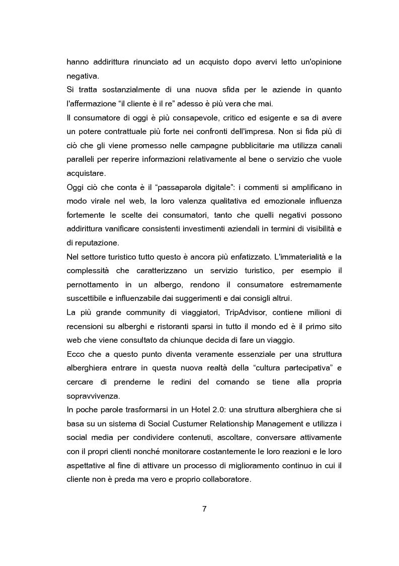 Anteprima della tesi: Il web 2.0 nel turismo: nuovi scenari per le strutture alberghiere, Pagina 4
