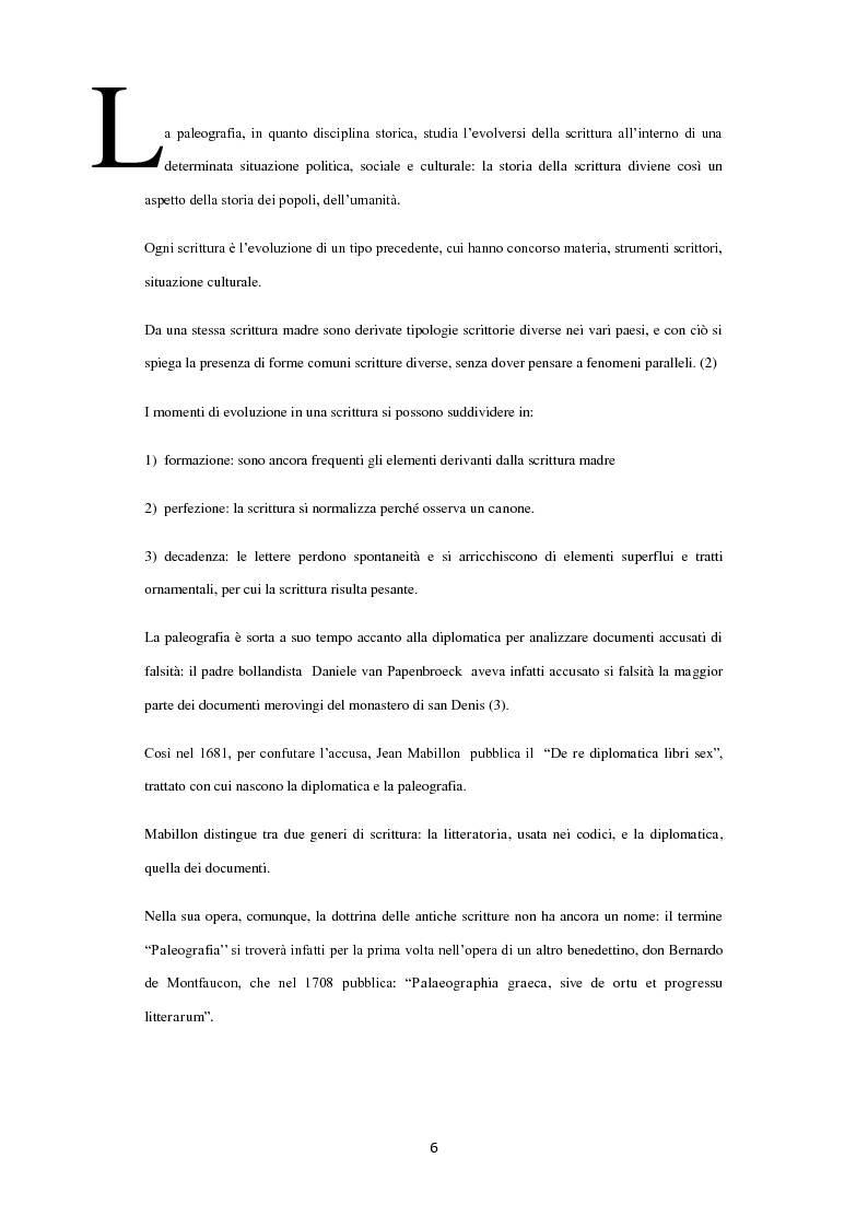 Anteprima della tesi: La paleografia greco-latina: materiali per uno studio sulla koine grafica greco-latina, dal I secolo a.C. all'VIII d.C. (dalle Chartae Latinae Antiquiores), Pagina 5