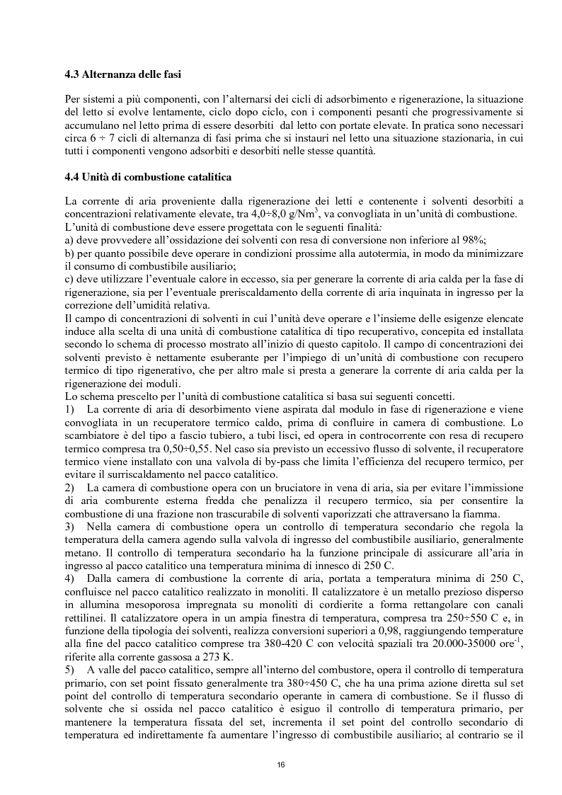 Estratto dalla tesi: Studio sperimentale su un processo di depurazione di aria inquinata da componenti organici volatili