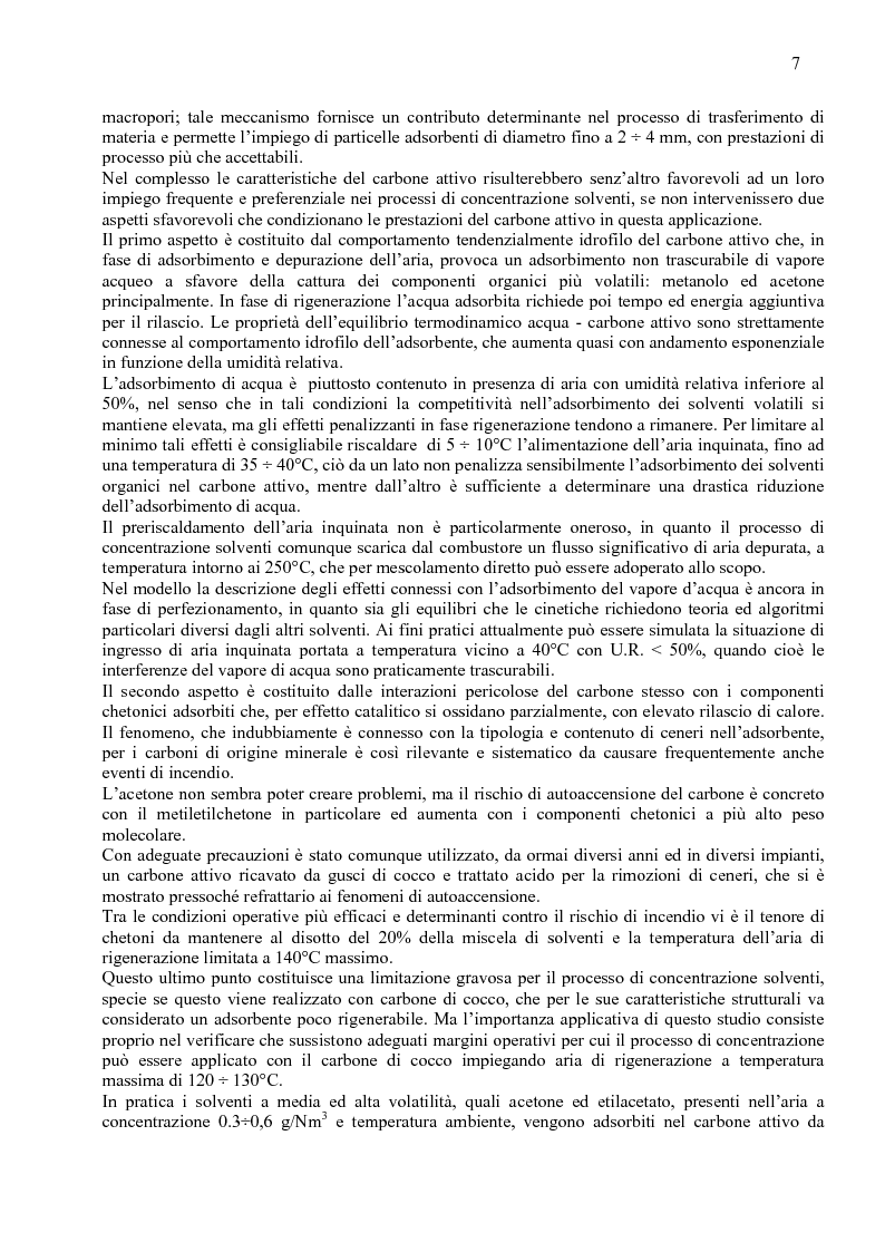 Anteprima della tesi: Studio sperimentale su un processo di depurazione di aria inquinata da componenti organici volatili, Pagina 8