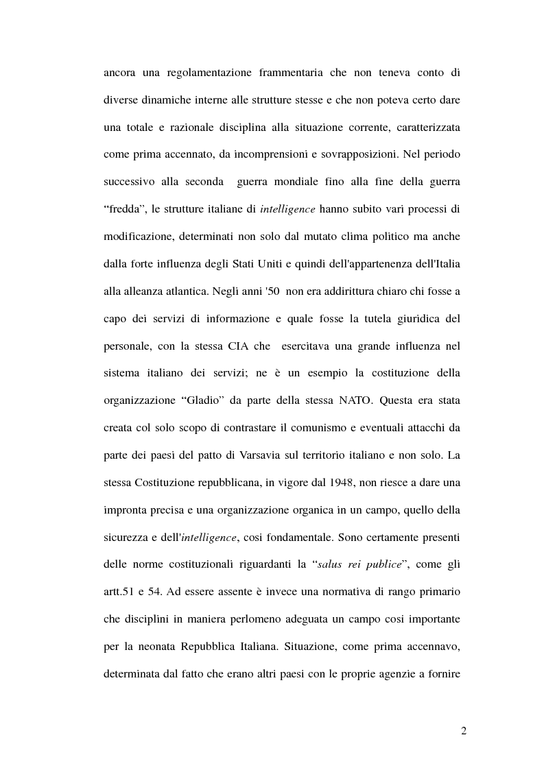 Anteprima della tesi: Segreto di Stato e indagini preliminari, Pagina 3
