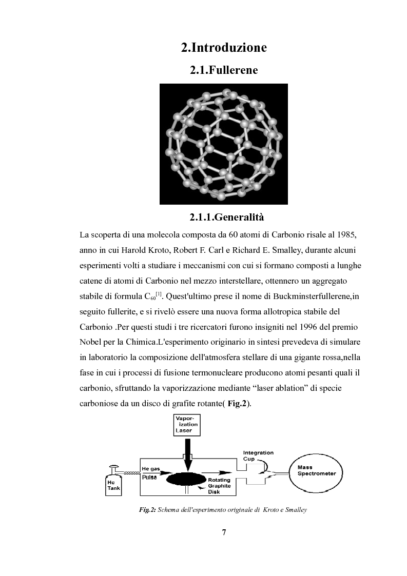 Anteprima della tesi: Funzionalizzazione di composti di carbonio nanostrutturati con nitrocomposti, Pagina 4