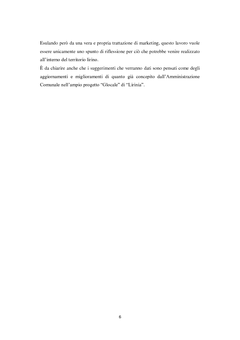 Anteprima della tesi: Il marketing territoriale: Isola del Liri, da città-fabbrica a città-museo, Pagina 4
