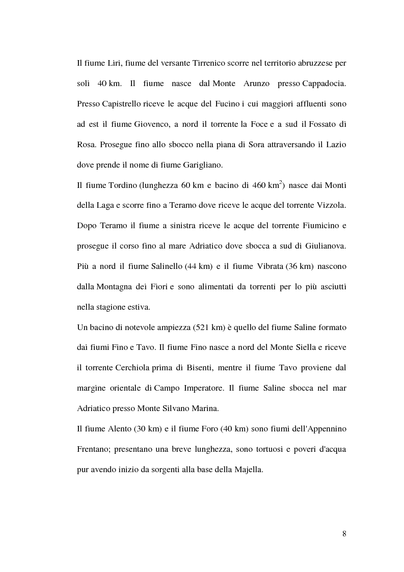 Anteprima della tesi: Analisi regionale dei deflussi di magra. Dipendenza del B.F.I. dalle caratteristiche idrologiche del bacino, Pagina 9