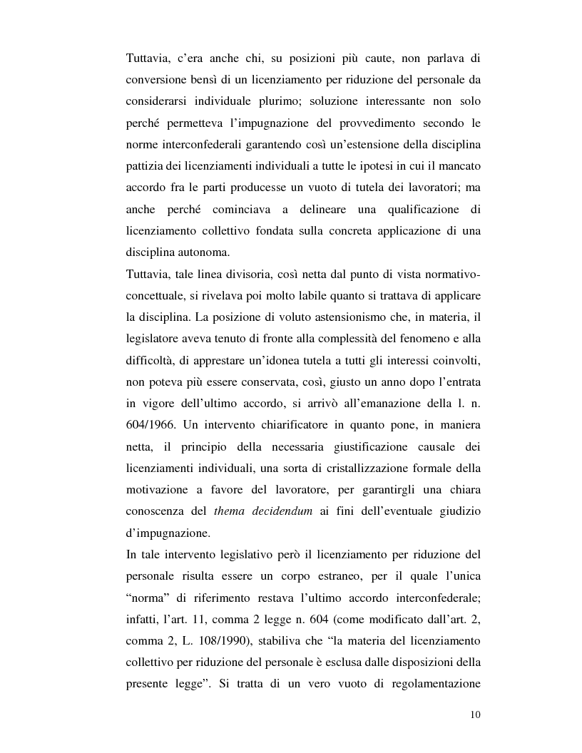 Anteprima della tesi: I licenziamenti collettivi, Pagina 11
