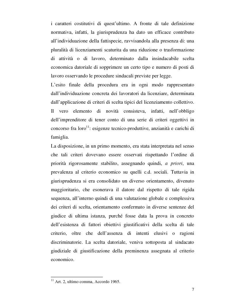 Anteprima della tesi: I licenziamenti collettivi, Pagina 8
