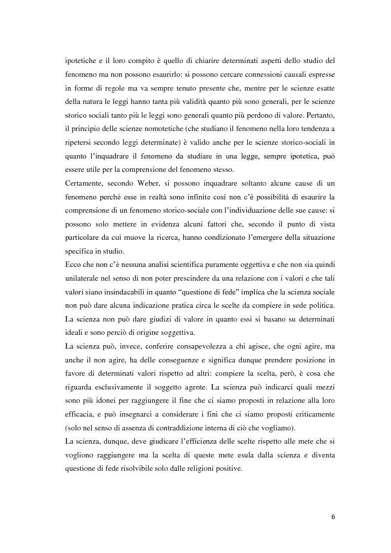 Anteprima della tesi: Da Weber a Thompson : uno studio sul concetto di razionalità nella storia del pensiero organizzativo., Pagina 5
