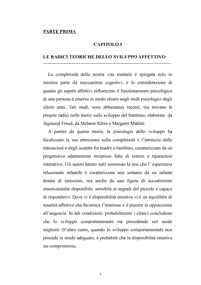 Anteprima della tesi: Maltrattamento e funzione riflessiva: caso clinico di Anna, Pagina 5