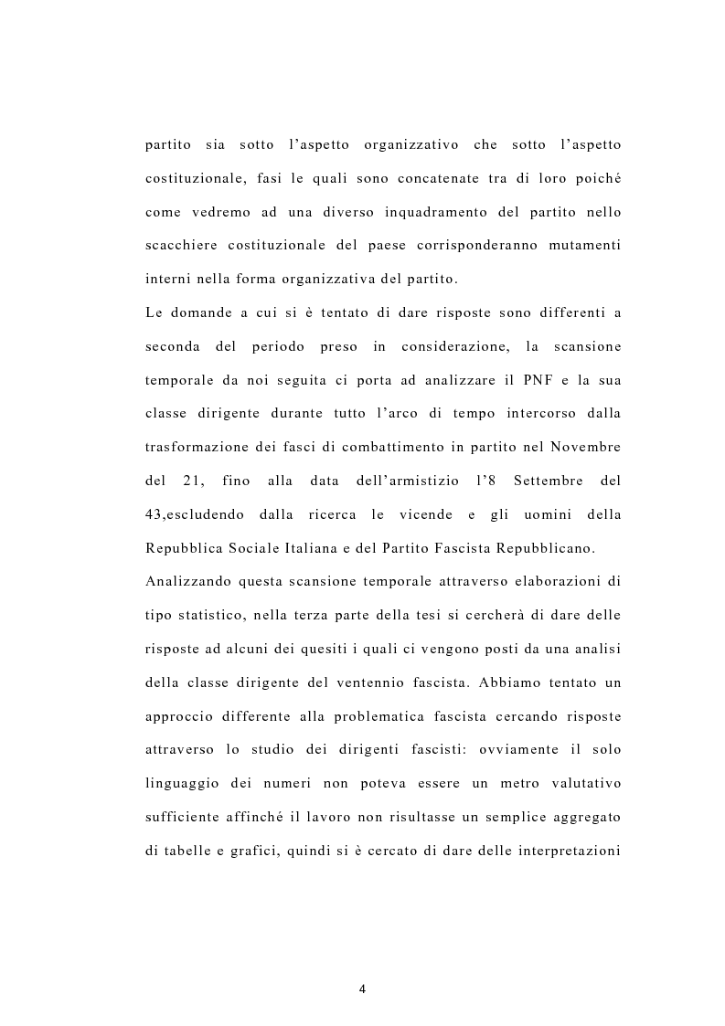 Anteprima della tesi: I gerarchi: uomini e vicende del partito nazionale fascista, Pagina 4