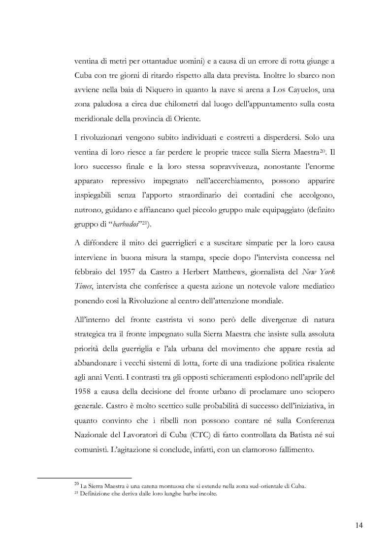 Anteprima della tesi: Cuba: Dall’URSS al dopo Fidel, Pagina 12