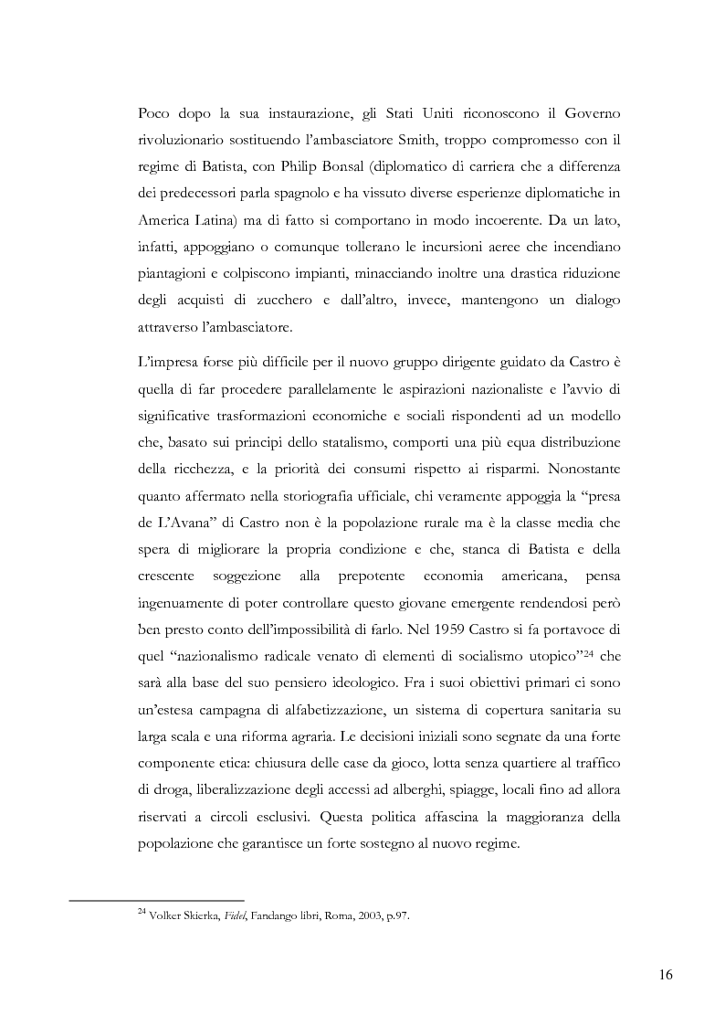 Anteprima della tesi: Cuba: Dall’URSS al dopo Fidel, Pagina 14