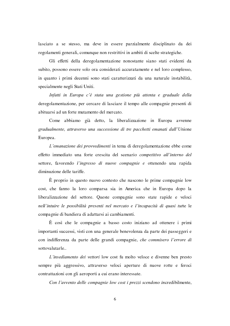 Anteprima della tesi: Modello di business low cost nel trasporto aereo, Pagina 3