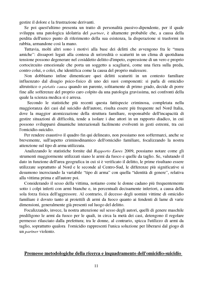 Anteprima della tesi: Ricostruzione massmediatica di quattro casi di omicidio-suicidio in Romagna, Pagina 7