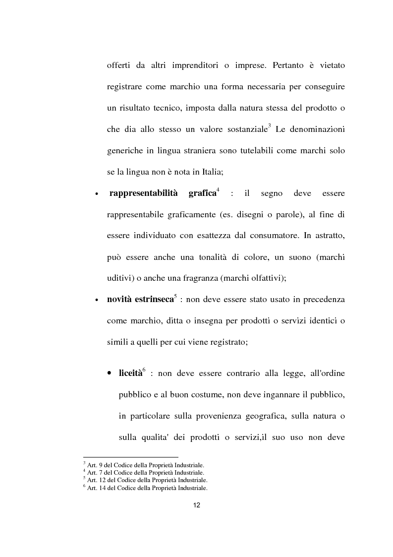 Anteprima della tesi: Il marchio di origine: la tutela del made in Italy nel settore agro-alimentare, Pagina 9