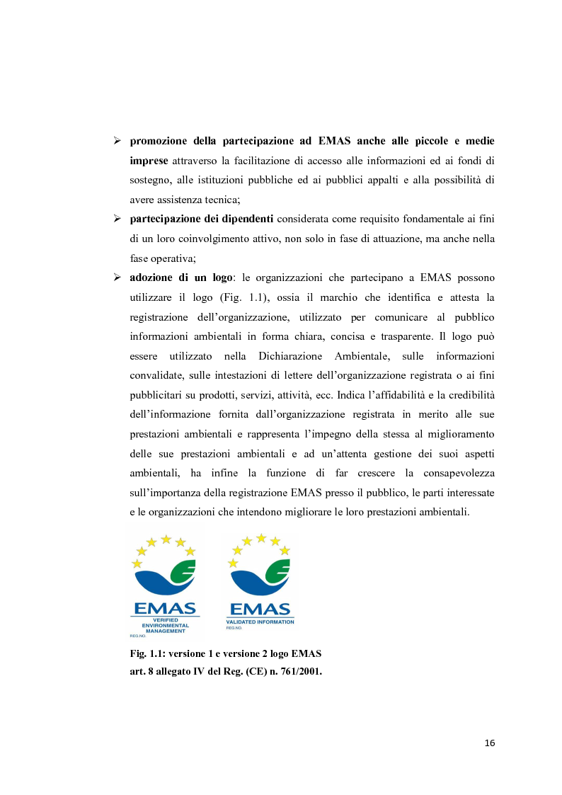 Anteprima della tesi: Il Regolamento EMAS e la valutazione degli aspetti ambientali relativa all'impianto PKS della Centrale E.ON di Fiume Santo, Pagina 11