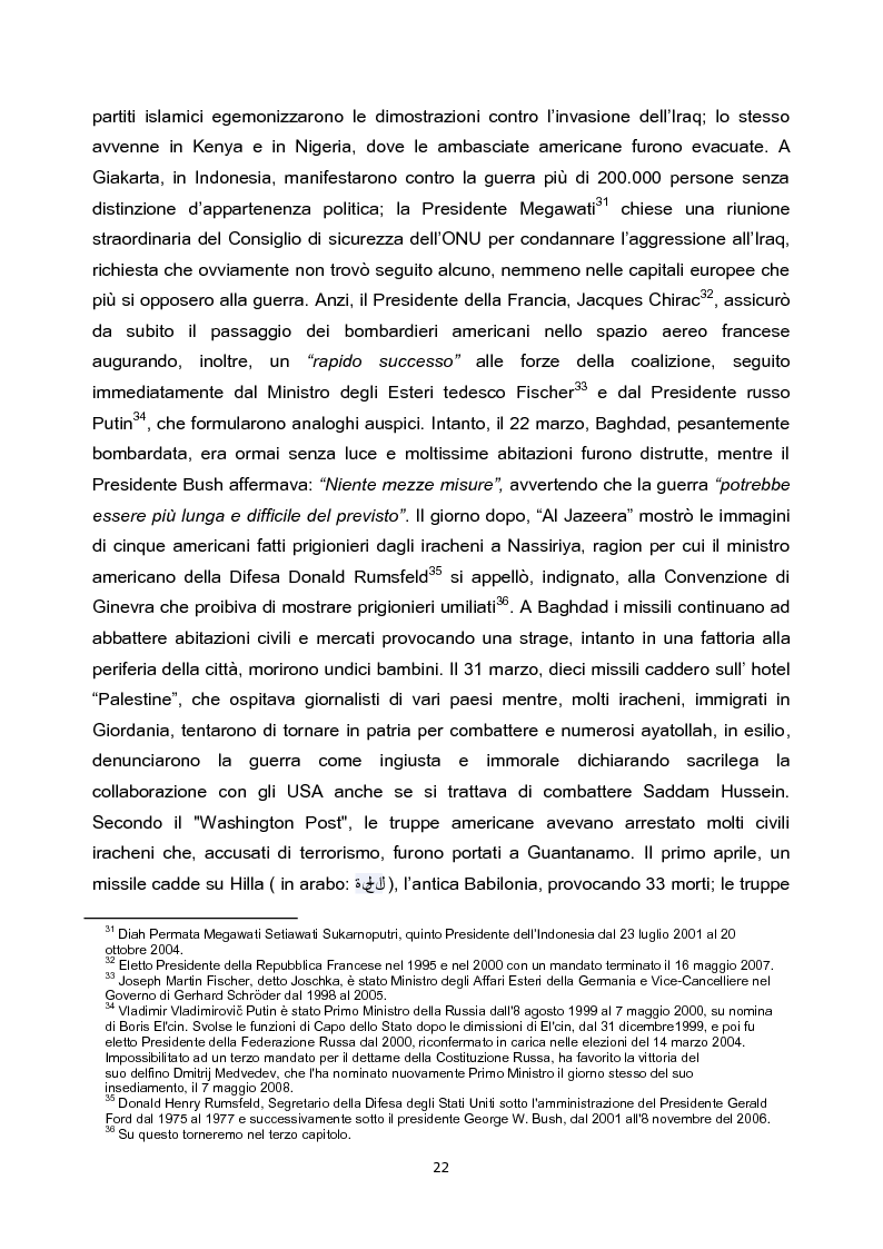 Anteprima della tesi: Iraq: storia di un dramma dalla Seconda Guerra del Golfo al caso Abu Ghraib, Pagina 10