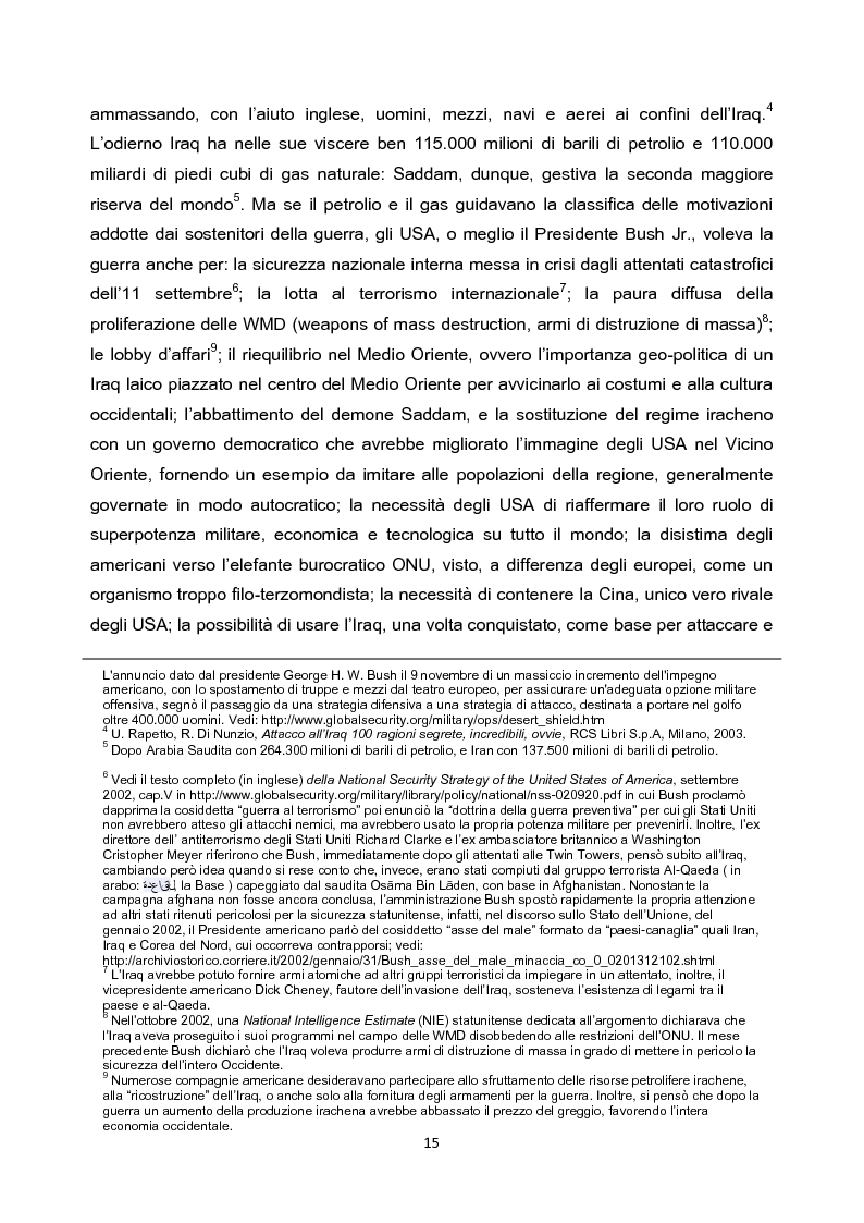 Anteprima della tesi: Iraq: storia di un dramma dalla Seconda Guerra del Golfo al caso Abu Ghraib, Pagina 3