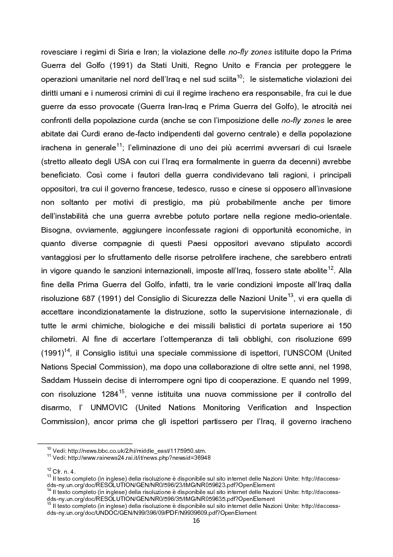 Anteprima della tesi: Iraq: storia di un dramma dalla Seconda Guerra del Golfo al caso Abu Ghraib, Pagina 4