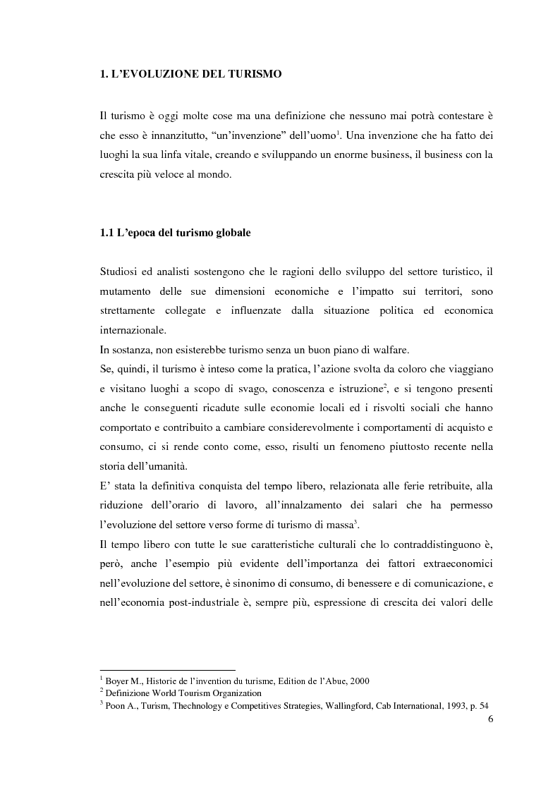Anteprima della tesi: La leva ''esperienza'' come elemento di differenziazione dei prodotti turistici. Opportunità e criticità nel caso ''Puglia Imperiale'', Pagina 5
