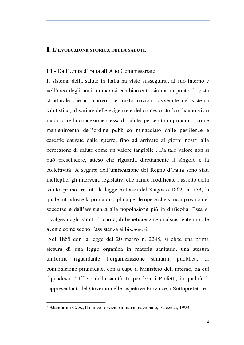 Anteprima della tesi: Il finanziamento della salute alla luce del federalismo fiscale, Pagina 5