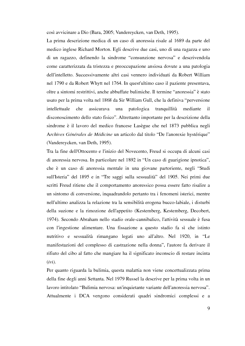 Anteprima della tesi: Disturbi alimentari, dissociazione e autolesionismo. Una relazione complessa., Pagina 6