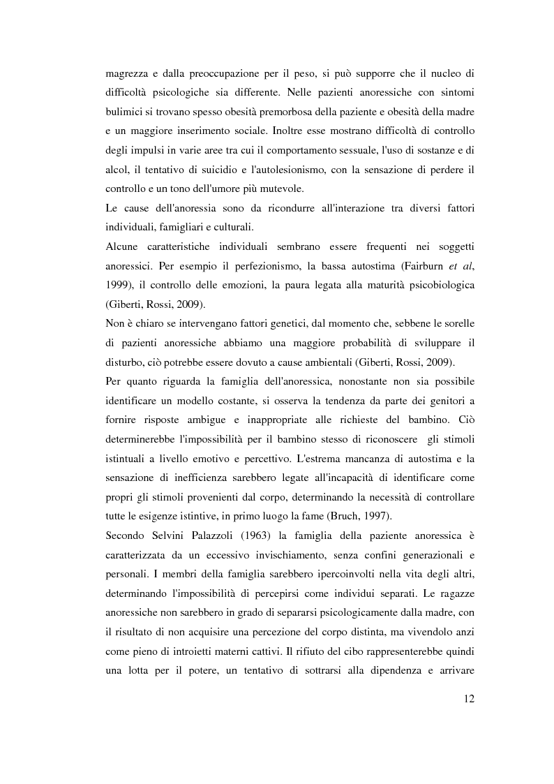 Anteprima della tesi: Disturbi alimentari, dissociazione e autolesionismo. Una relazione complessa., Pagina 9