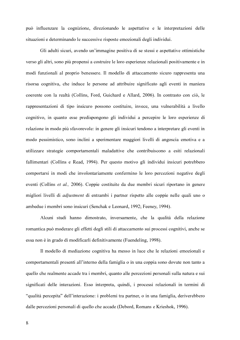 Anteprima della tesi: La qualità percepita della relazione di coppia secondo il Perceived Relationship Quality Components Inventory. Contributo alla validazione dell'adattamento italiano, Pagina 9