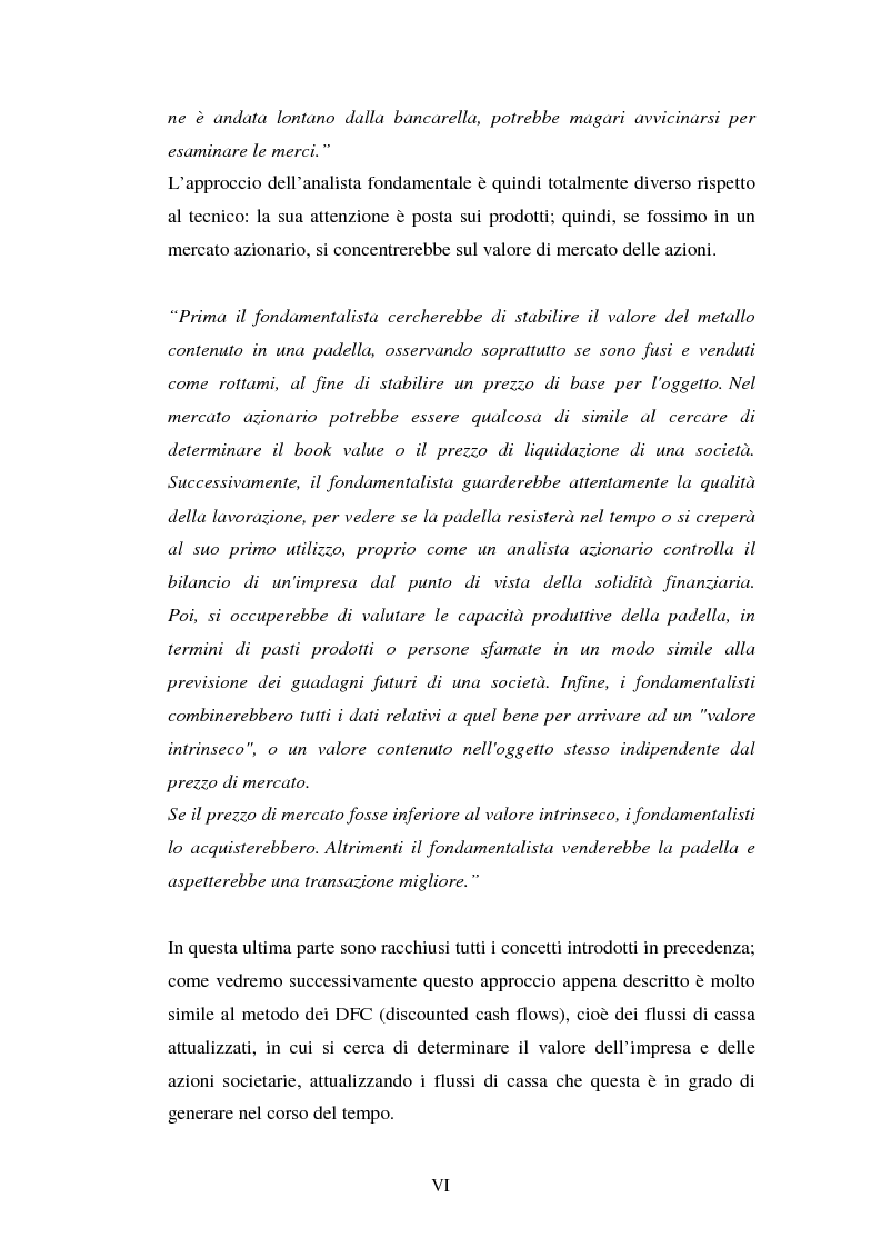 Anteprima della tesi: Analisi fondamentale e tecnica a confronto: una simulazione ad agenti con NetLogo, Pagina 7