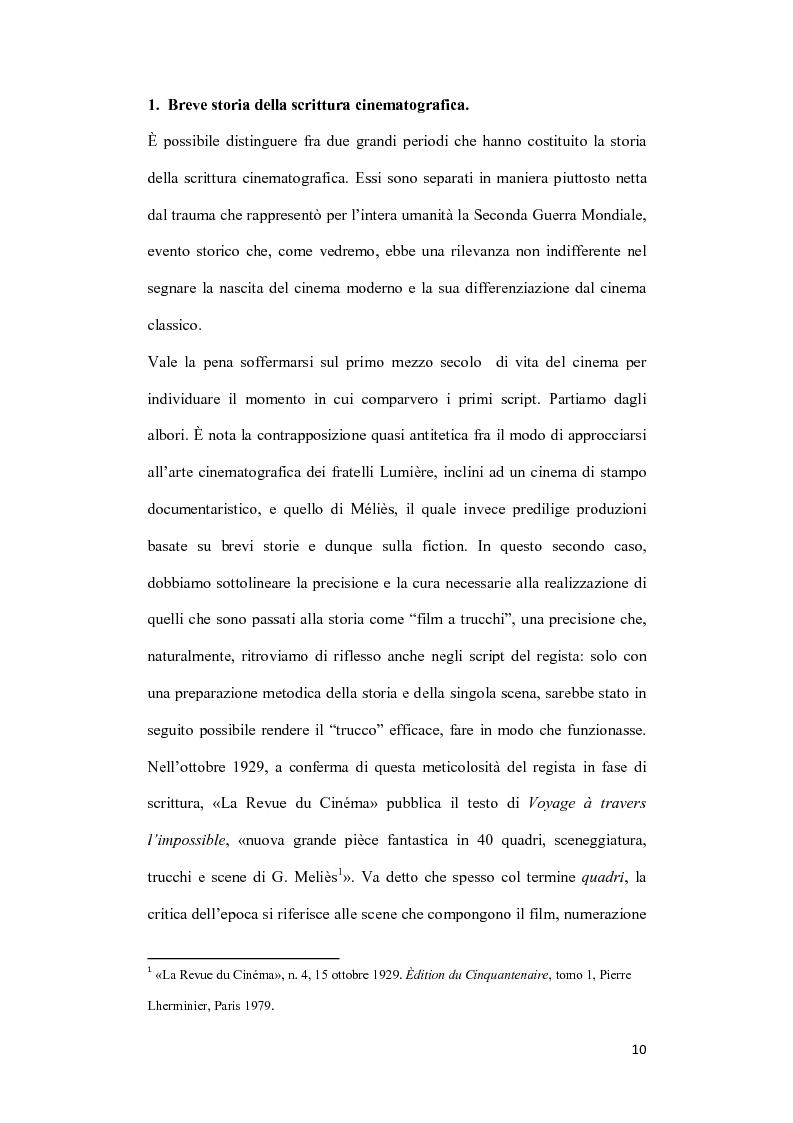 Anteprima della tesi: La sceneggiatura: modelli e dispositivi del congegno filmico, Pagina 5