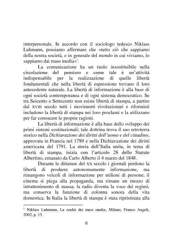 Anteprima della tesi: Il ruolo di Internet nella comunicazione politica. Il caso di Mf-Dow Jones News, Pagina 5