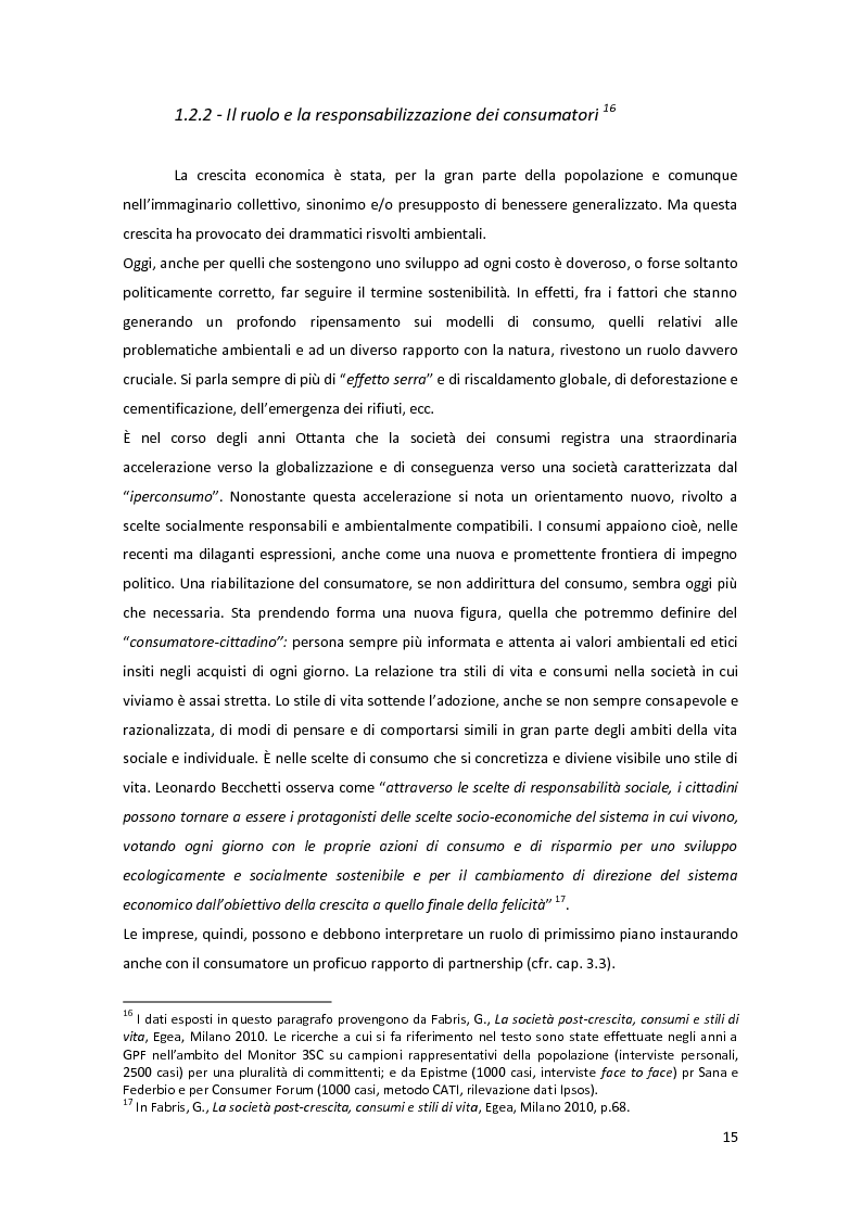 Anteprima della tesi: La comunicazione al servizio del Bene Comune. Il consumo d'acqua da bere in Italia., Pagina 12