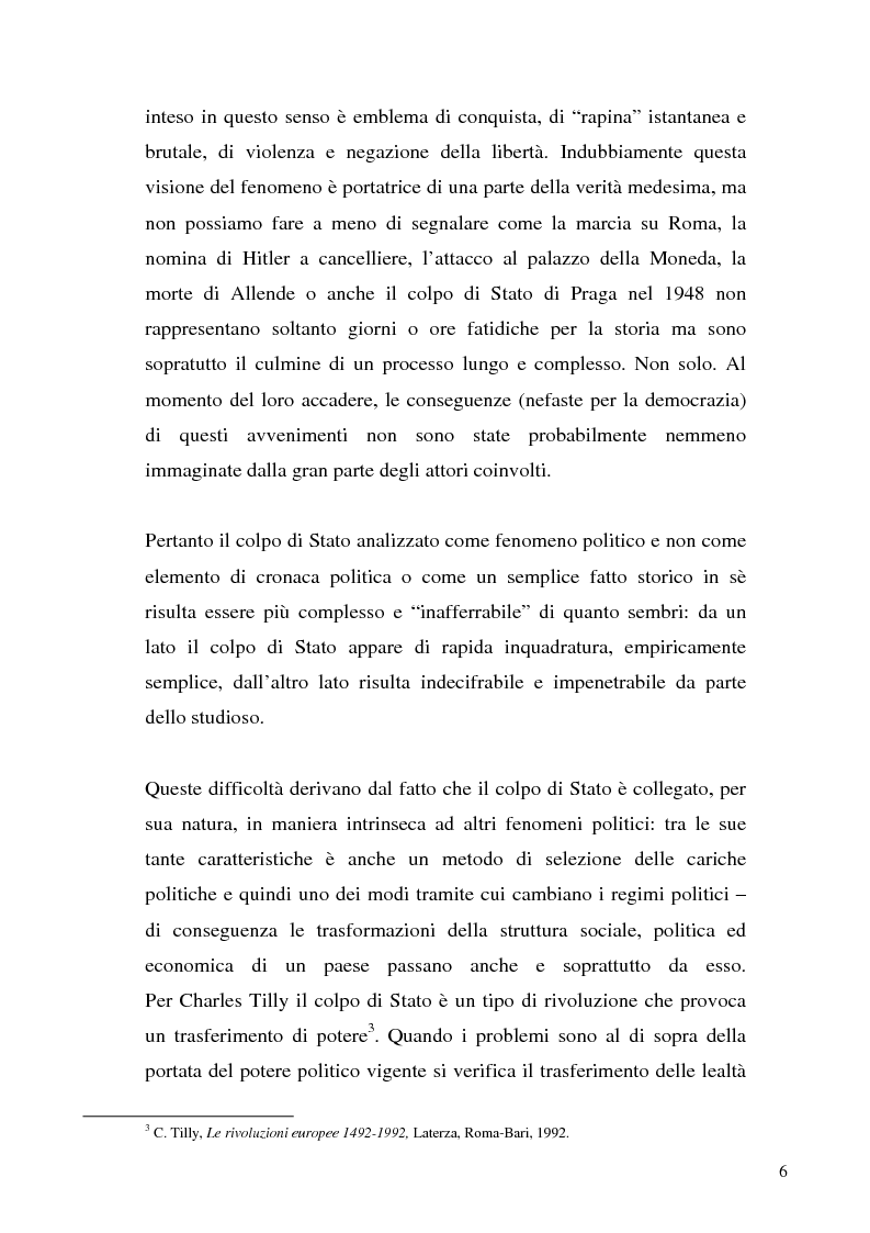 Anteprima della tesi: Quando il potere si trasferisce con la forza: per un’analisi dei colpi di Stato, Pagina 4