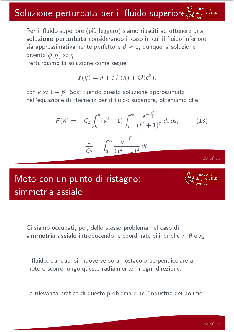 Anteprima della tesi: Moto con un punto di ristagno per due fluidi, Pagina 14