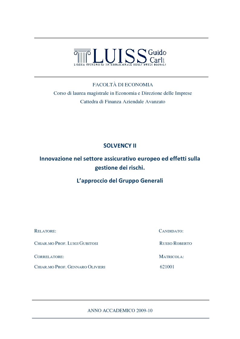 Laurea Magistrale Statistica Economia E Impresa