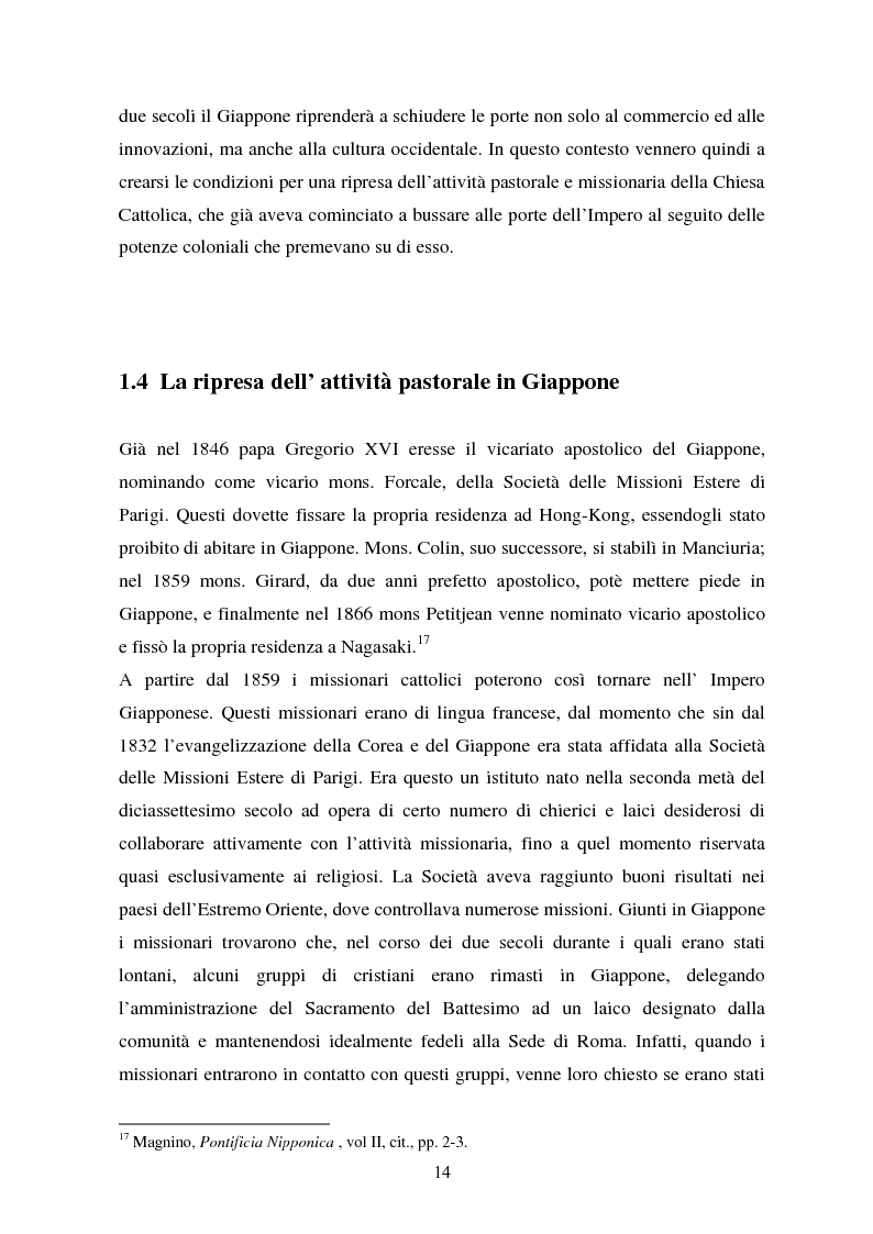 Anteprima della tesi: Cattolicesimo ed Estremo Oriente in età contemporanea: rapporti diplomatici tra Giappone e Santa Sede fra ‘800 e ‘900, Pagina 10