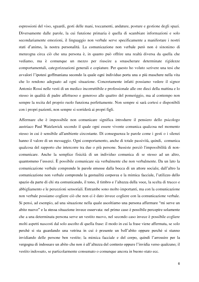 Anteprima della tesi: Il linguaggio del corpo come chiave di lettura dell'altro. Metodologie comportamentali in un mondo dominato dallo studio della parola., Pagina 4