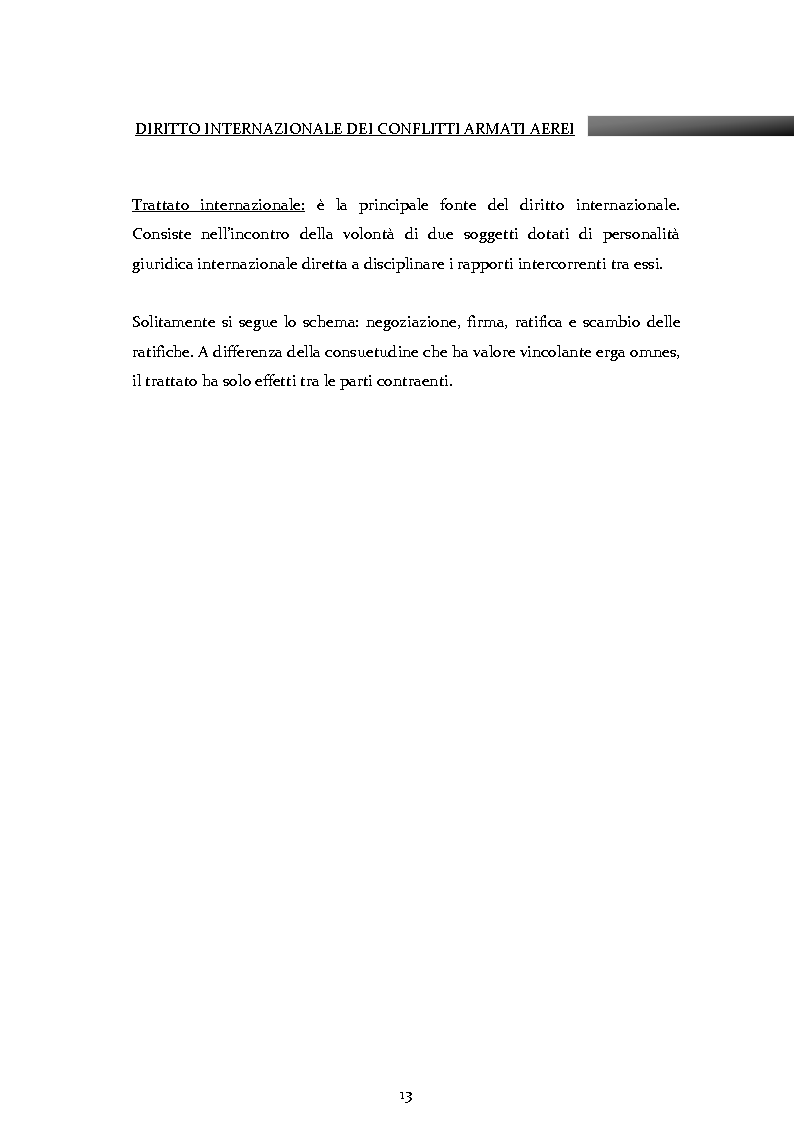 Anteprima della tesi: Diritto internazionale dei conflitti armati aerei, Pagina 5