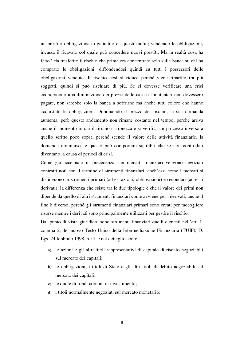 Anteprima della tesi: L'analisi dei derivati finanziari nei mercati turistici, Pagina 8