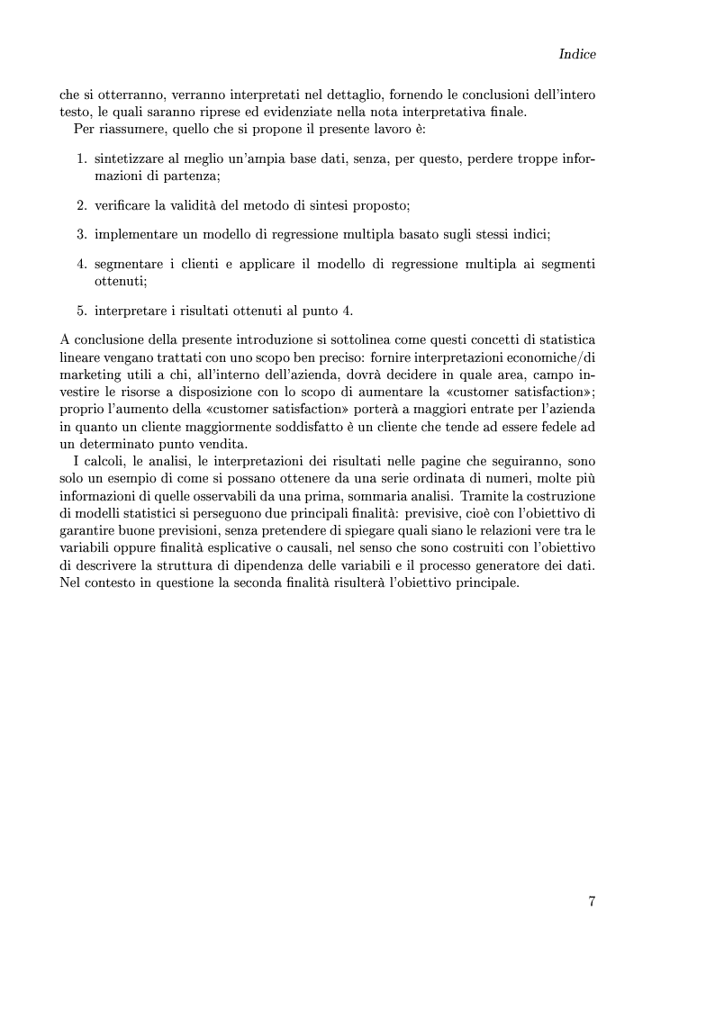 Anteprima della tesi: Modelli statistici per la valutazione della Customer Satisfaction nella Grande Distribuzione, Pagina 4