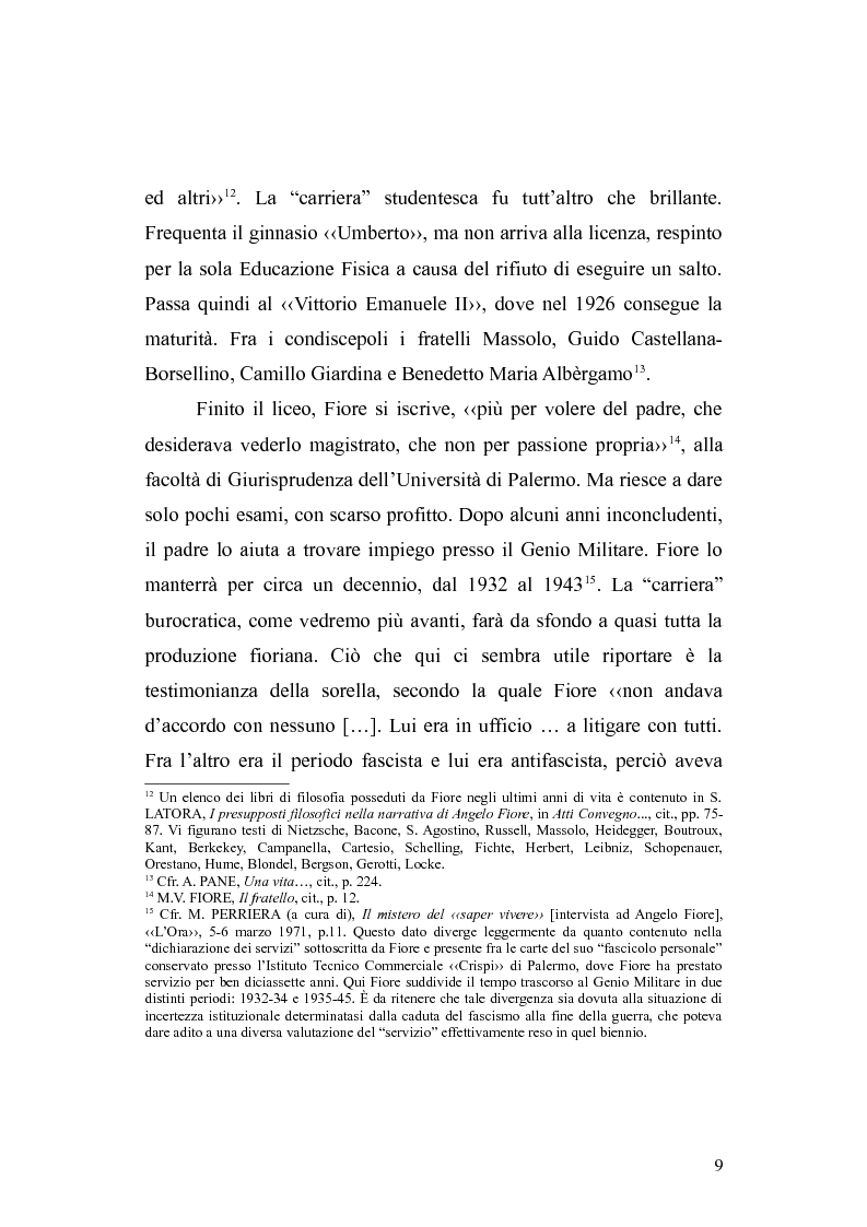 Anteprima della tesi: Falliti e fallimenti metafisici nella narrativa di Angelo Fiore, Pagina 8
