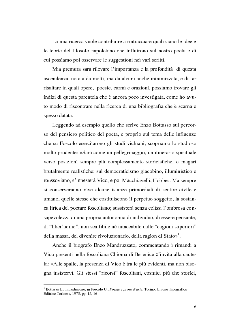 Anteprima della tesi: L'influenza di Giambattista Vico sul ''liber'uomo'' Ugo Foscolo, Pagina 3