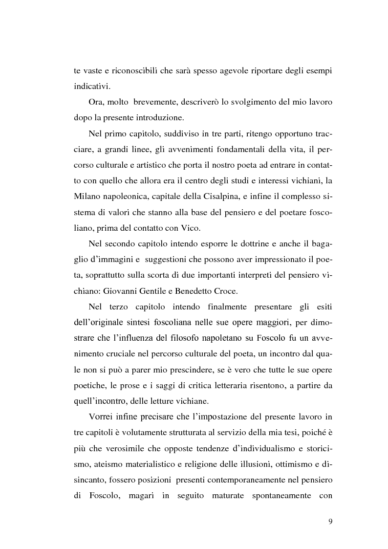 Anteprima della tesi: L'influenza di Giambattista Vico sul ''liber'uomo'' Ugo Foscolo, Pagina 6