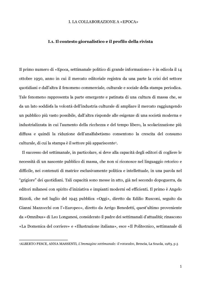 Anteprima della tesi: La collaborazione di Alba de Céspedes a ''Epoca'': Il ''Diario di una scrittrice'' (1958-1960), Pagina 8