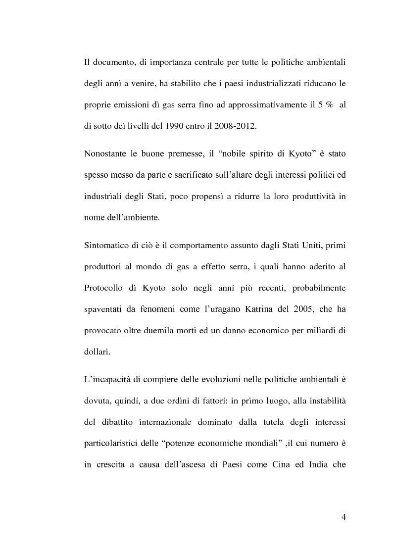 Anteprima della tesi: Tutela internazionale dell'ambiente e mercato dei biocarburanti, Pagina 3