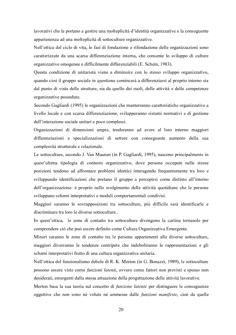 Estratto dalla tesi: Organizzazioni di Significati. Scoprire gli Arcipelaghi di senso attraverso i bisogni conoscitivi degli studenti.