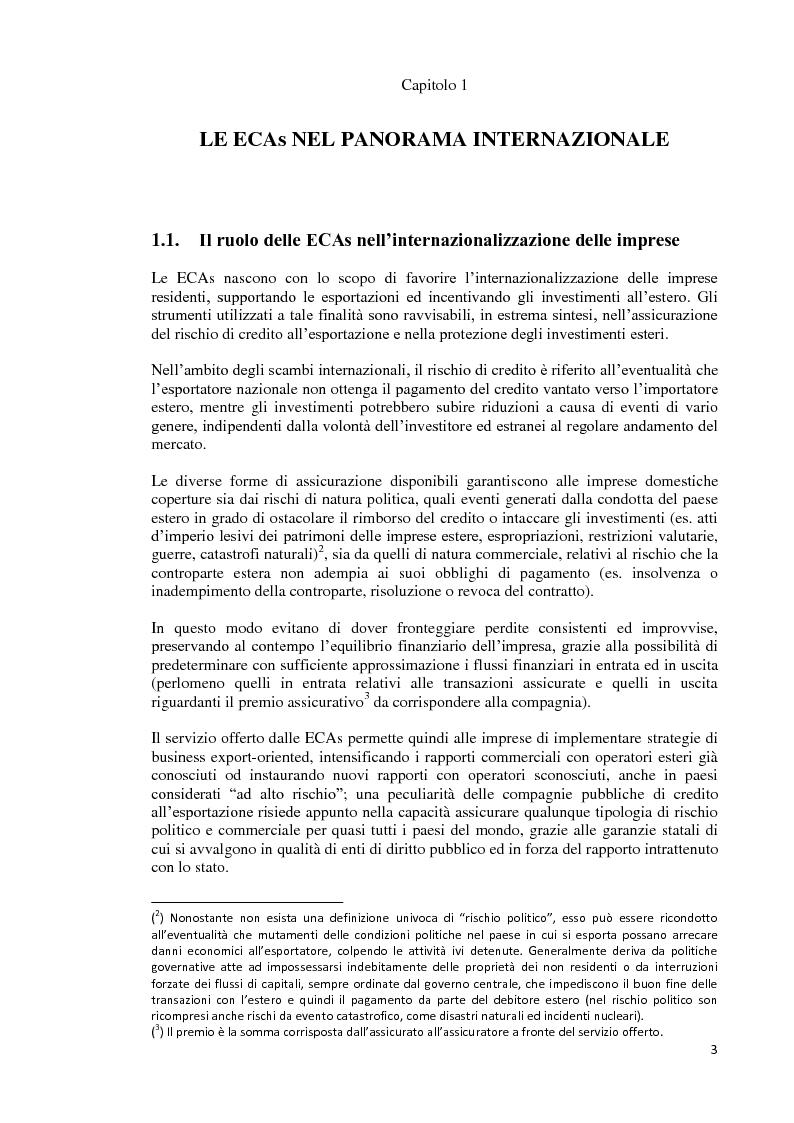 Anteprima della tesi: Il sistema dei crediti all'esportazione nei principali paesi europei, Pagina 3