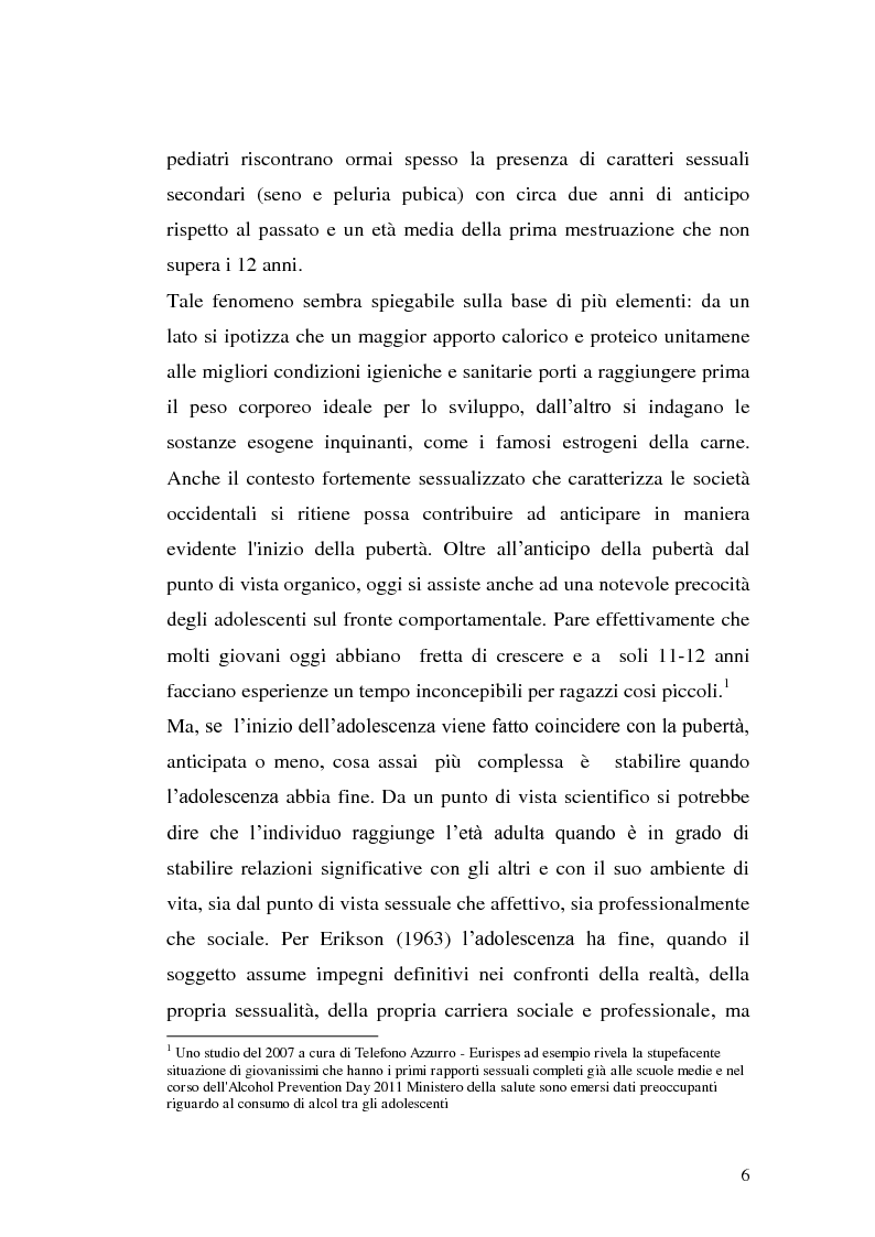 Anteprima della tesi: I nuovi adolescenti. Piccole Ferrari senza navigatore, Pagina 7